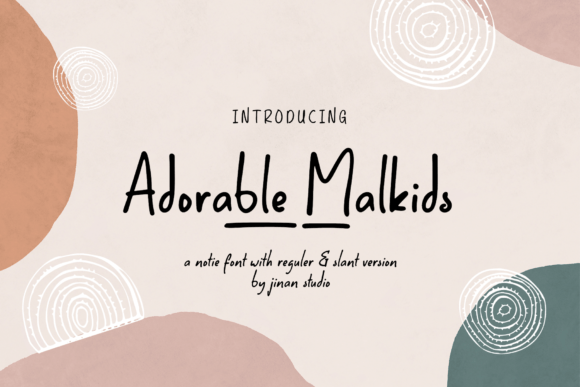 Adorable Malkids: A Whimsical Note-Style Font