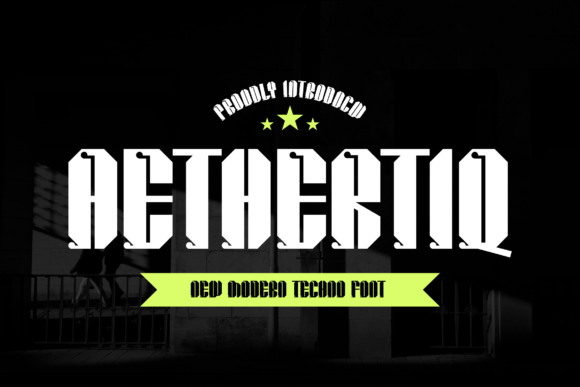 Aethertiq: The Bold Display Font for Modern Branding