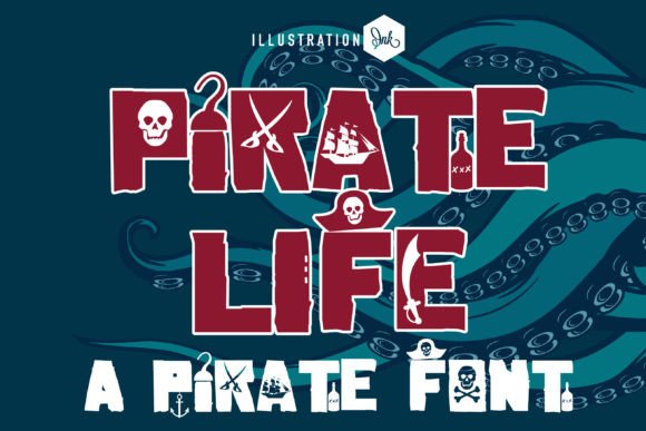 Ahoy Mateys: Set Sail on a Typographical Adventure with Pirate Life Font