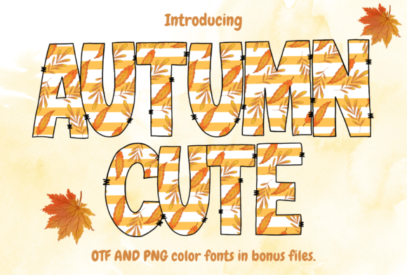 Autumn Cute: Elevating Fall Design with Seasonal Typography