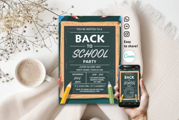 Back to School Party Chalk Invitation: A Strategic Tool for Event Communication