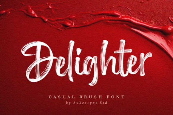 Delighter: A Handwritten Brush Script Font
