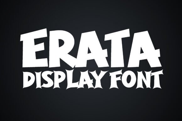 Erata: A Bold Display Font Duo for Modern Design