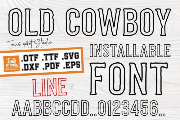 Immerse Your Designs in the Wild West: A Guide to the Old Cowboy Line Font
