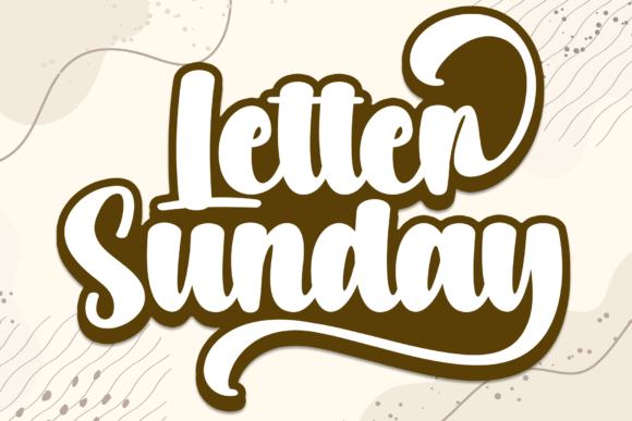 Letter Sunday: A Bold Handwritten Font for Personal Branding