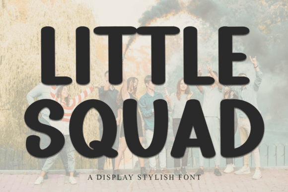 Little Squad: A Bold Display Font for Creative Projects