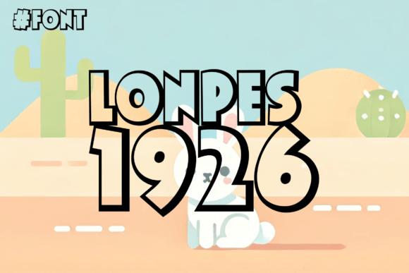 Lonpes 1926: Mastering the Art of Playful Typography