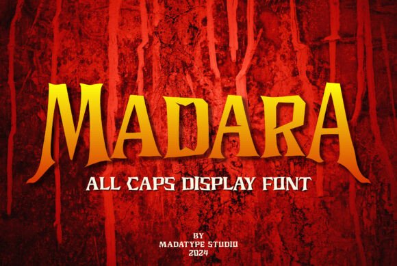 Madara: The All-Caps Display Font for Spooky Projects