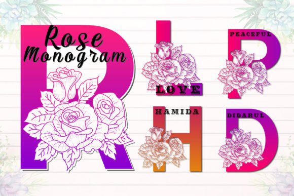 Mastering the Art of Floral Typography with Rose Monogram