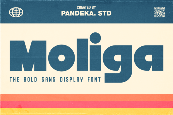 Moliga: A Bold Display Typeface with Mid-Century Soul