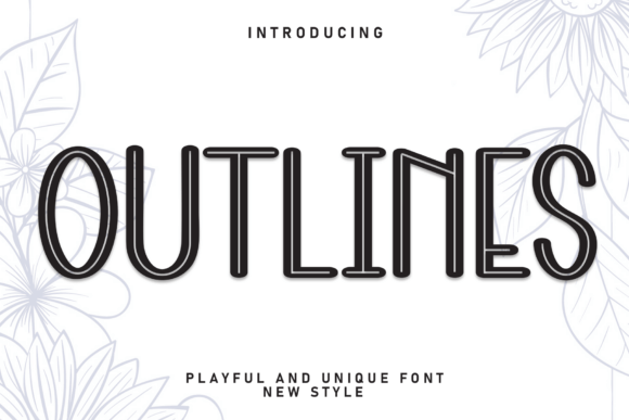 Outlines: A Bold Display Font for Modern Branding
