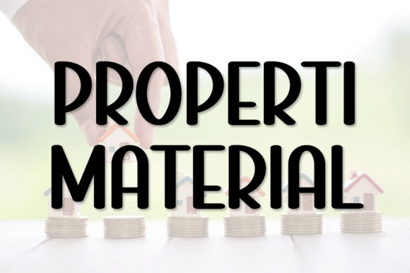 Properti Material: A Quirky Display Font for Bold Designs