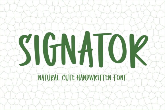 Signator: The Playful Handwritten Font That Elevates Your Designs