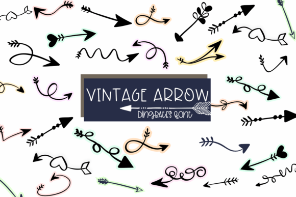 Vintage Arrow: A Practical Evaluation of a Thematic Dingbats Font