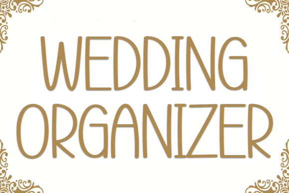Wedding Organizer: A Bold Display Font for High-Impact Visuals