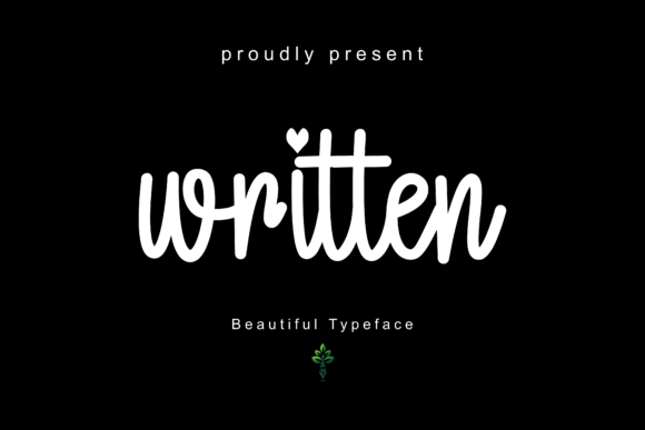 Written Font: Elegant Script Design